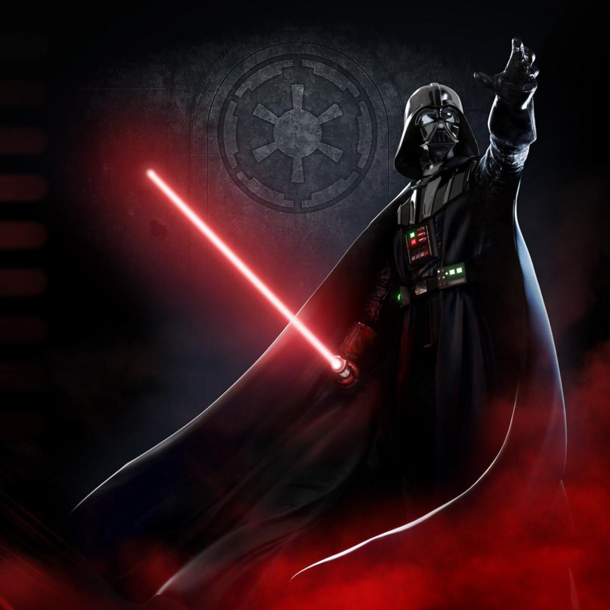 Star Wars Ipad Wallpaper Darth Vader Red