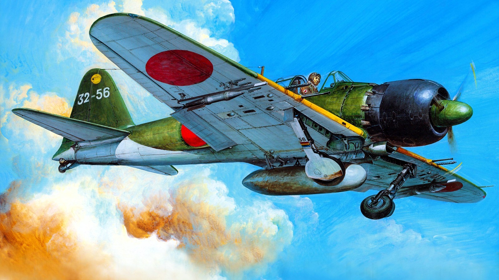Airplane Military Aircraft Japanese Wallpaper HD