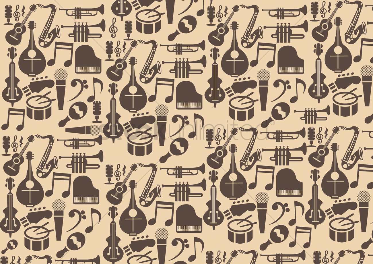 Musical Instrument Background Vector Image Stockunlimited