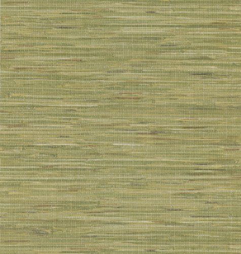 National Geographic Home Madagascar Olive Faux Grasscloth Wallpaper