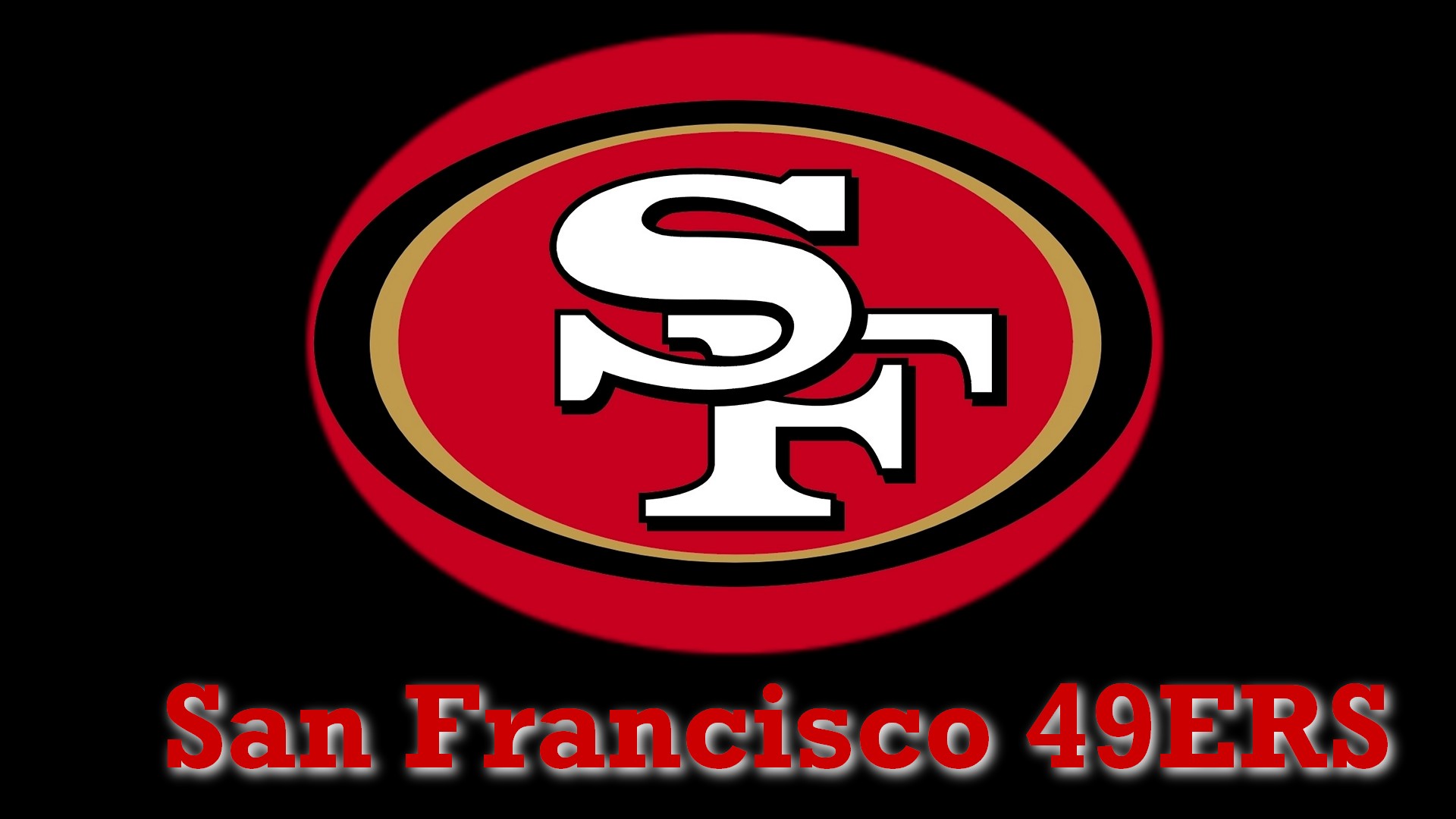 Free download San Francisco 49ers Logo On Black Background 1920x1080 HD  [1920x1080] for your Desktop, Mobile & Tablet | Explore 76+ 49ers Background  | 49ers Wallpaper, 49ers Backgrounds, 49ers Pictures Wallpaper