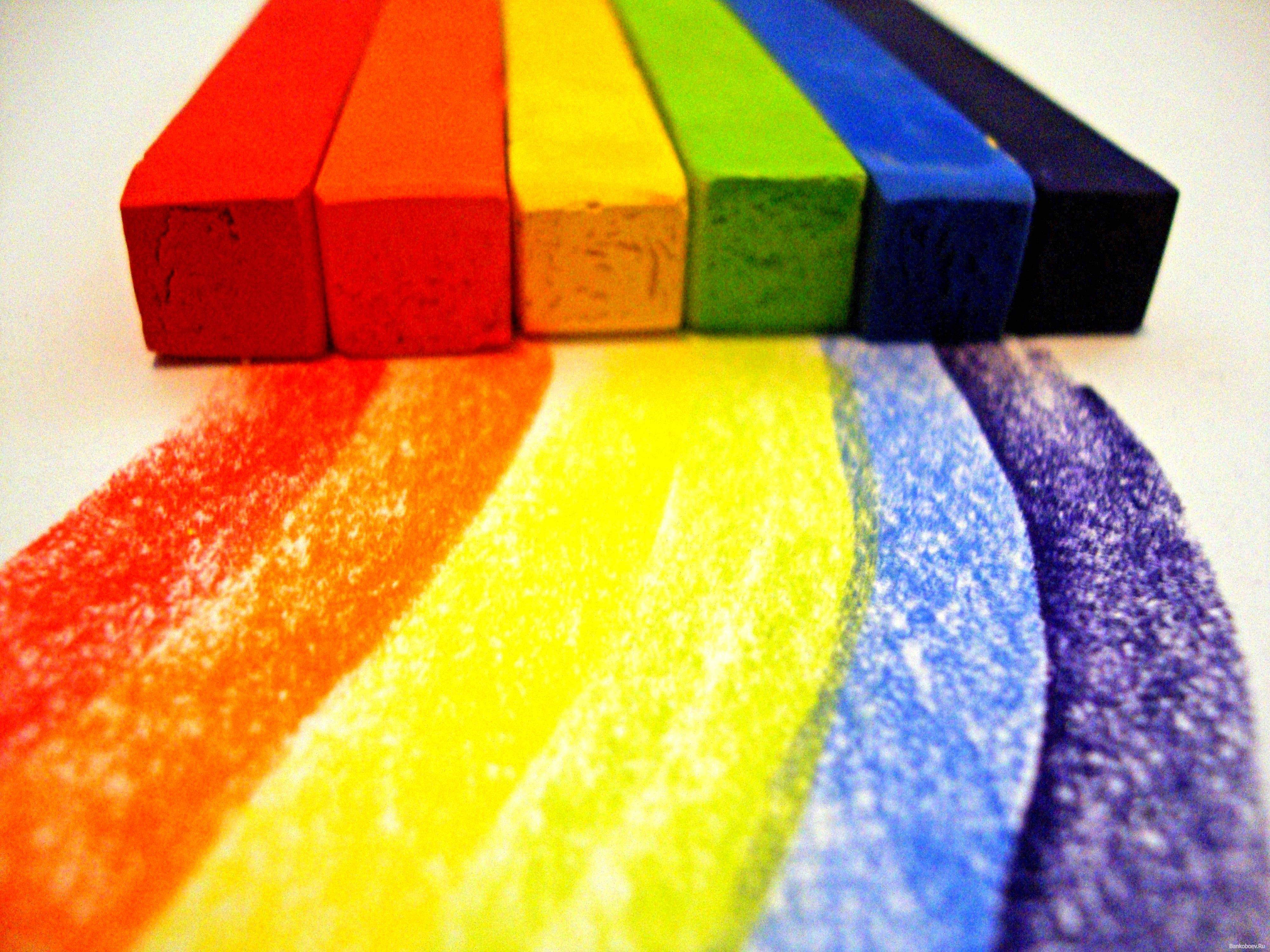 Crayons Rainbows Wallpaper