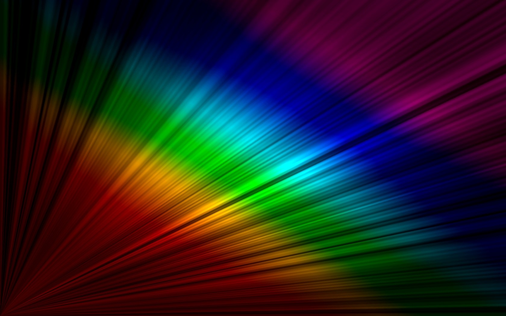 Rainbow on the desktop   HD wallpaper
