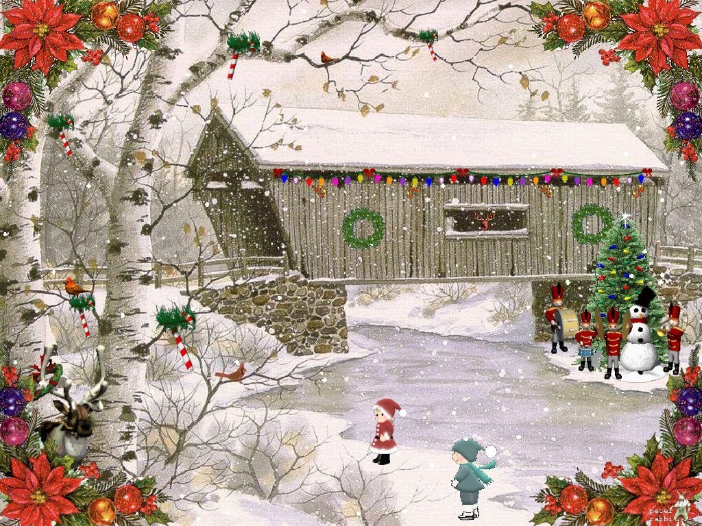 The Wonderful Christmas Bridge Wallpaper