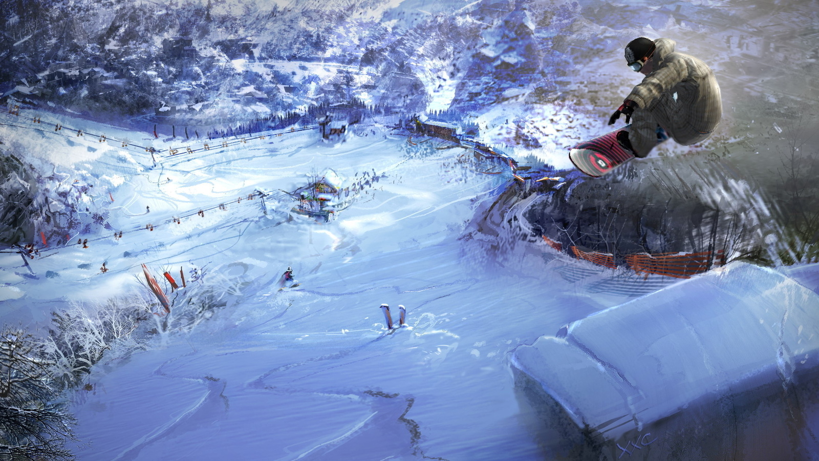 Amazing Snowboarding HD Wallpaper