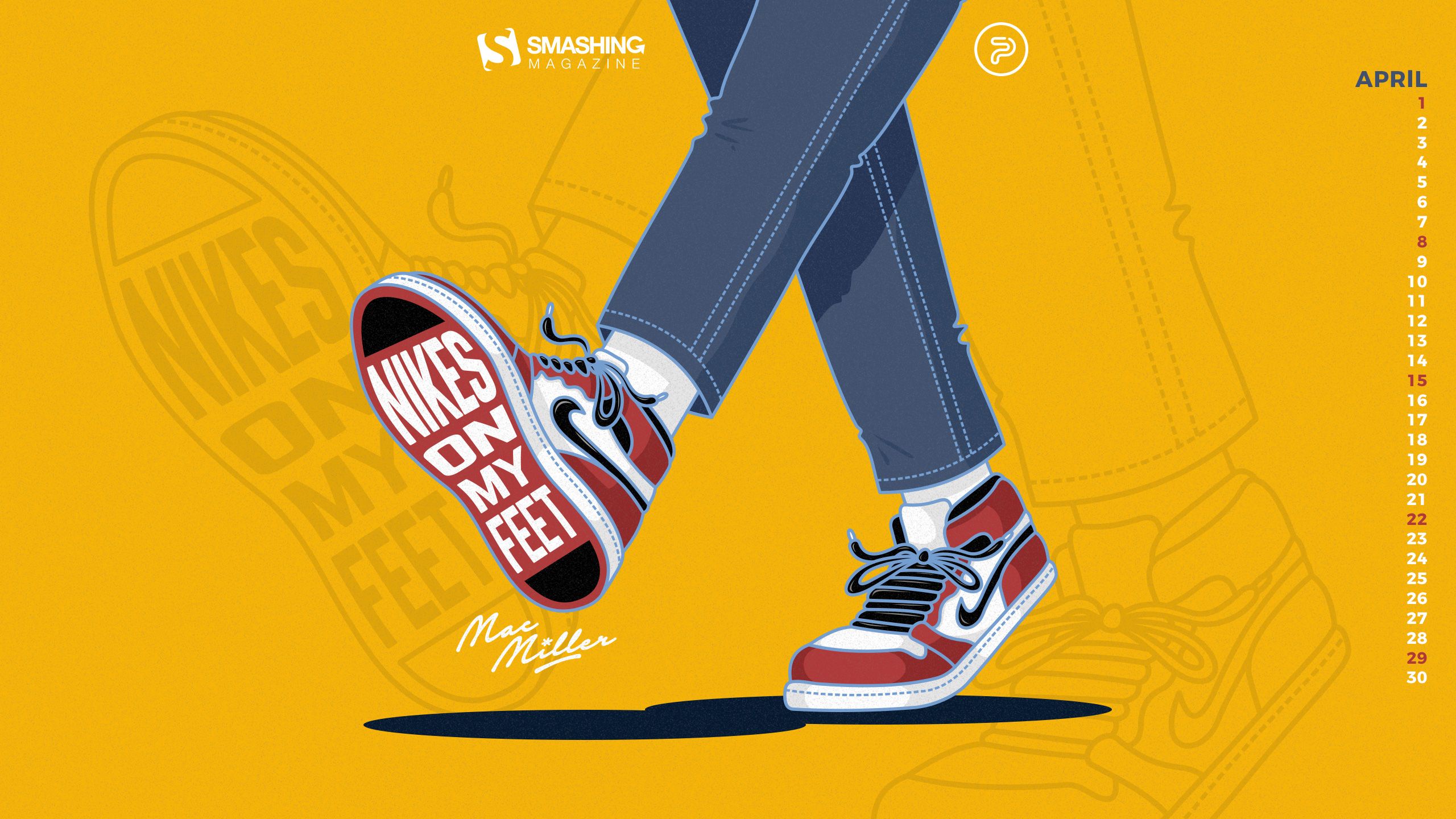Cartoon Nike Shoes Wallpaper On