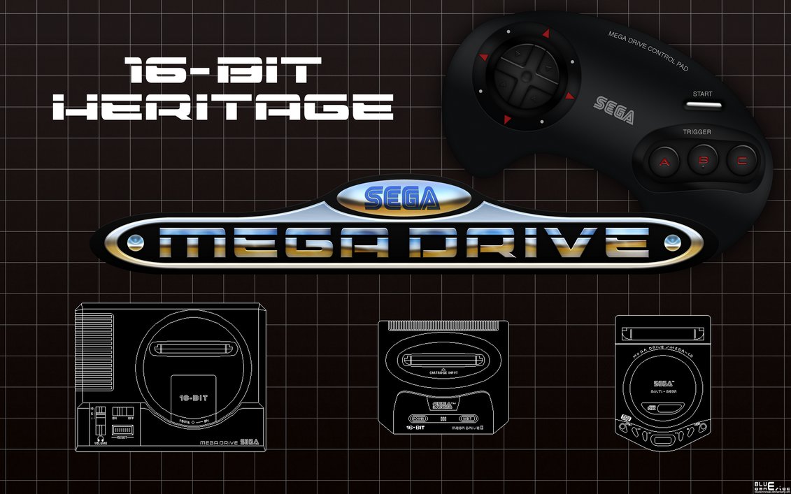 Sega Mega Drive Bit Heritage Wallpaper By Blueamnesiac On