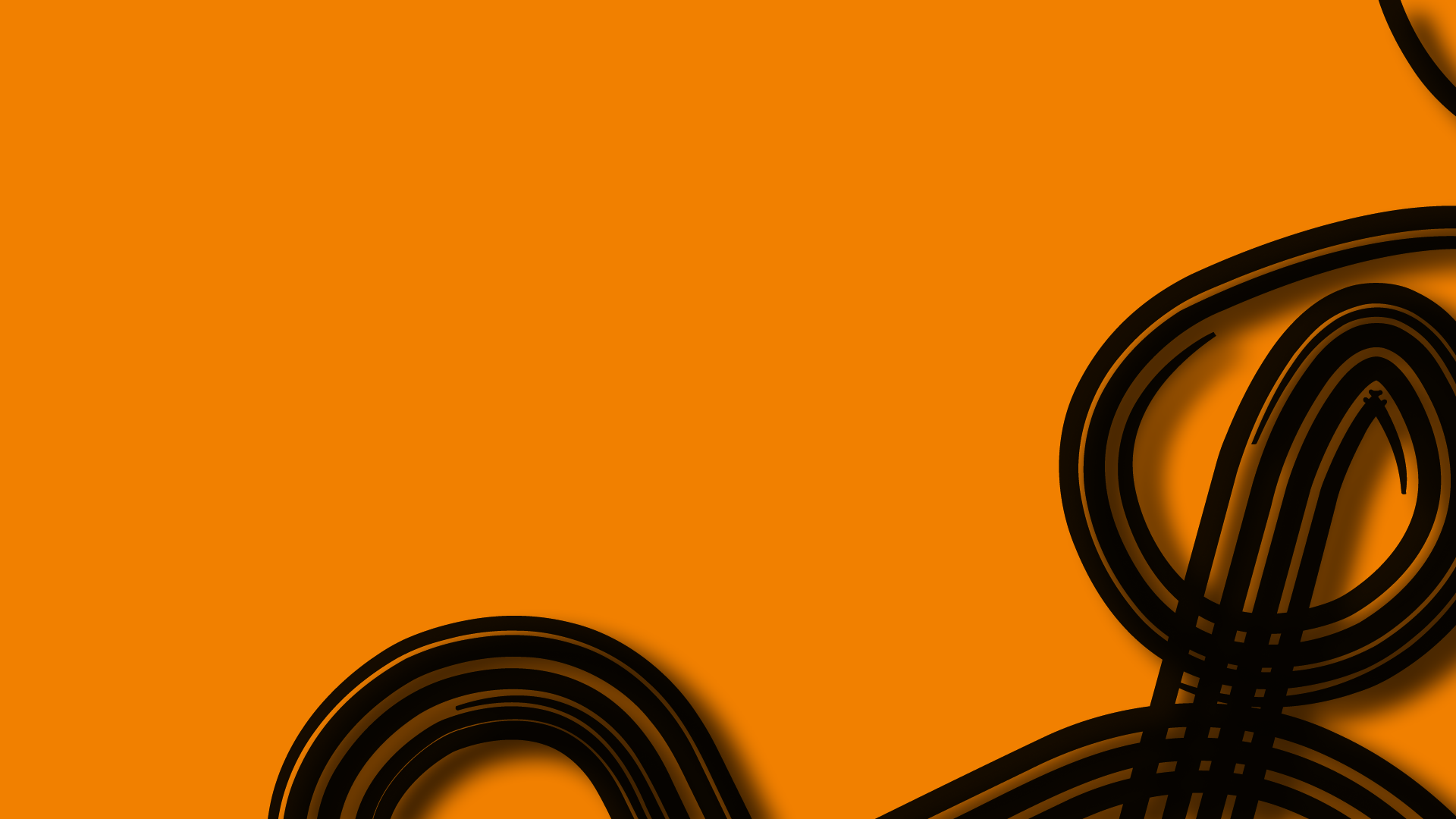 Orange Black Wallpaper Curve