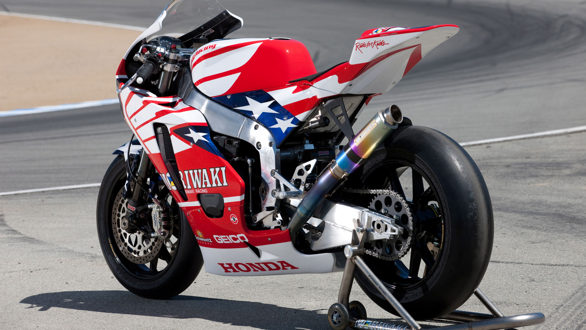 Moto GP Honda Bike USA Flag Paint 1920x1080 HD MotoGP