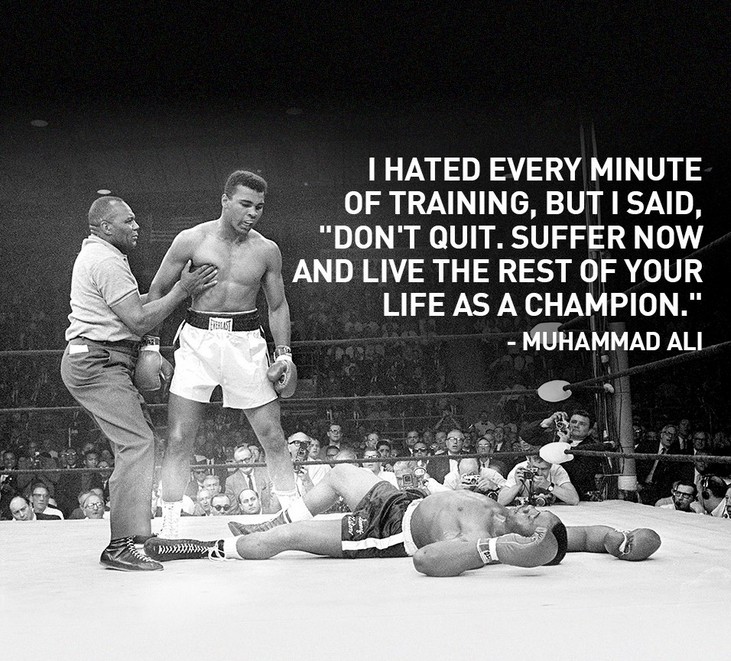 Muhammad Ali I Hated Every Minute Of Training But Said Don T