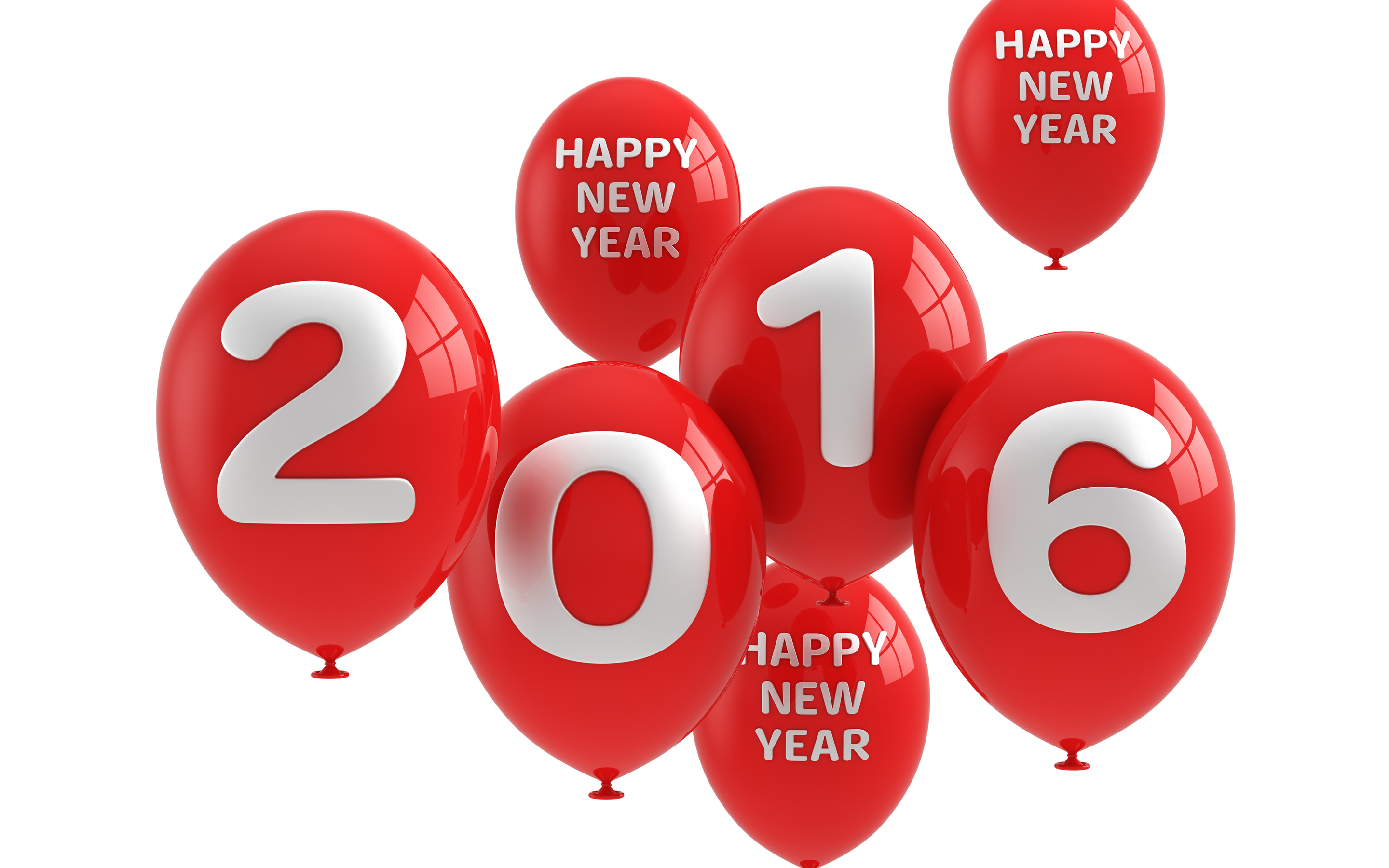 2016 Happy New Year Balloons Wallpapers HD Wallpapers