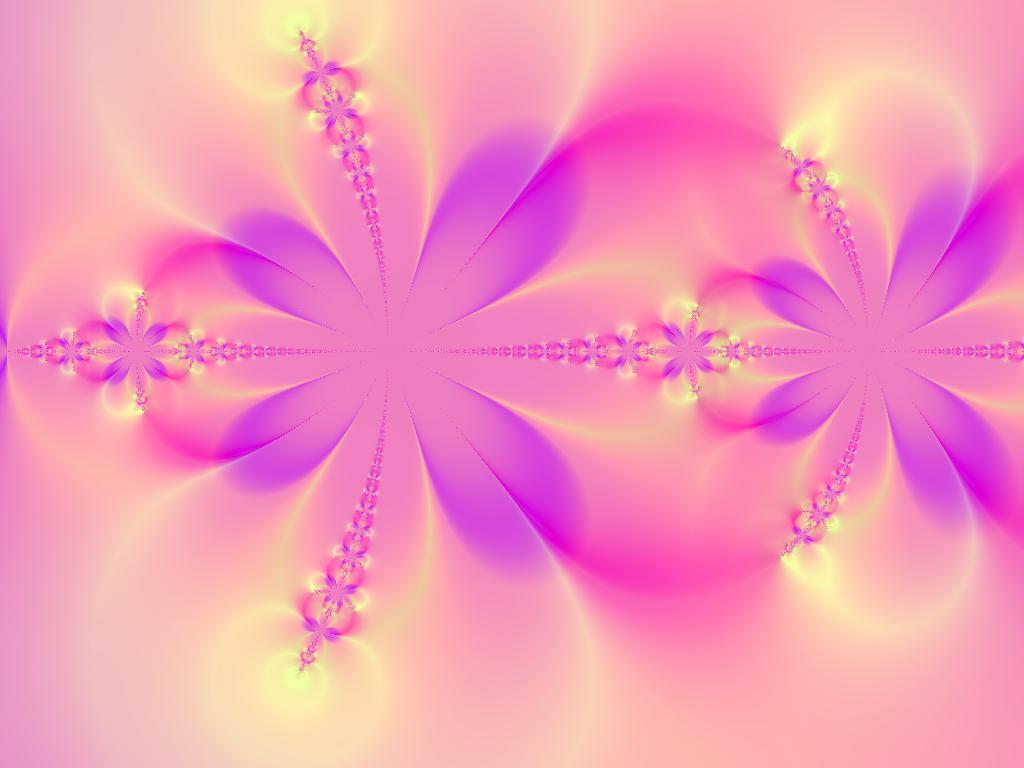 Pink Purple Flower Fractal Hq Wallpaper