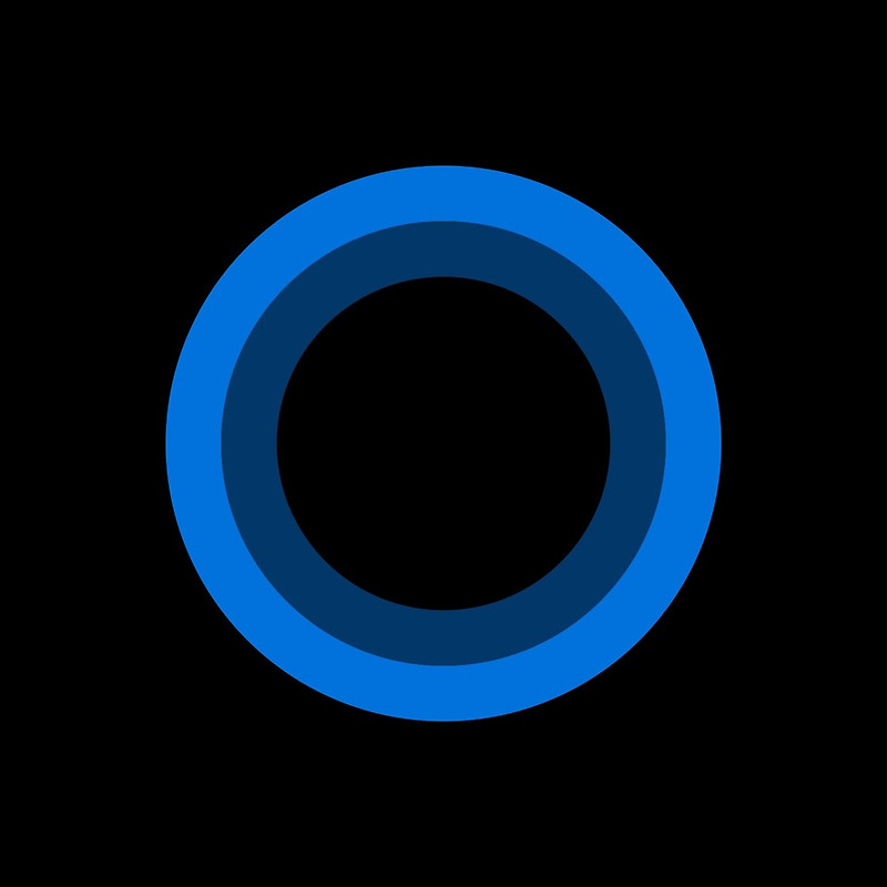 Cortana Black Background By Lp4so