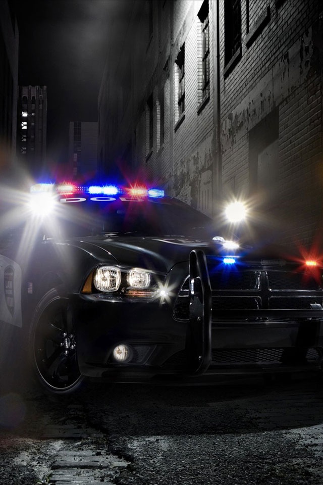 Beautiful Police Car iPhone Wallpaper Background And Themes