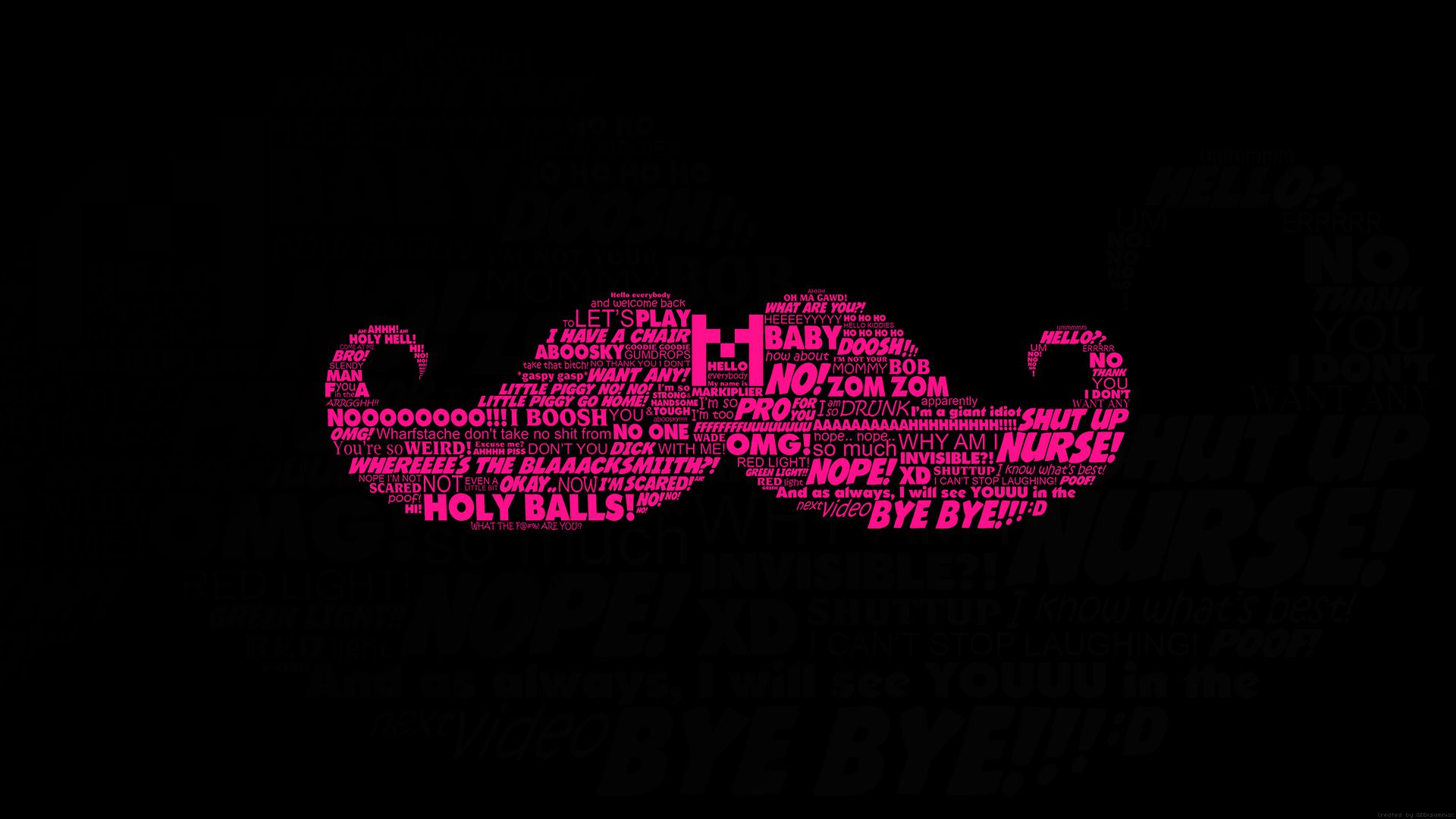 HD Wallpaper Of A Pink Moustache Paperpull