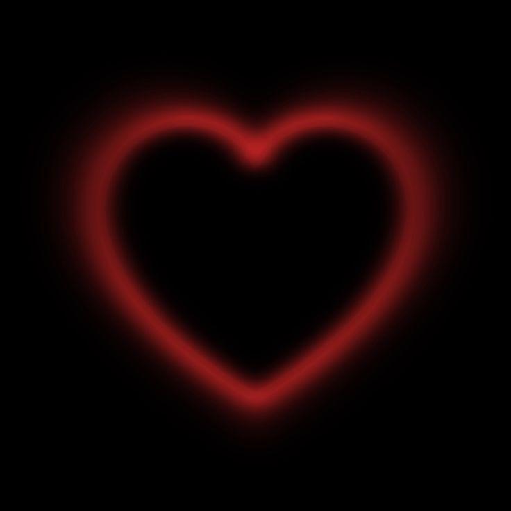 Red Glowing Heart Icon iPhone Wallpaper Themes