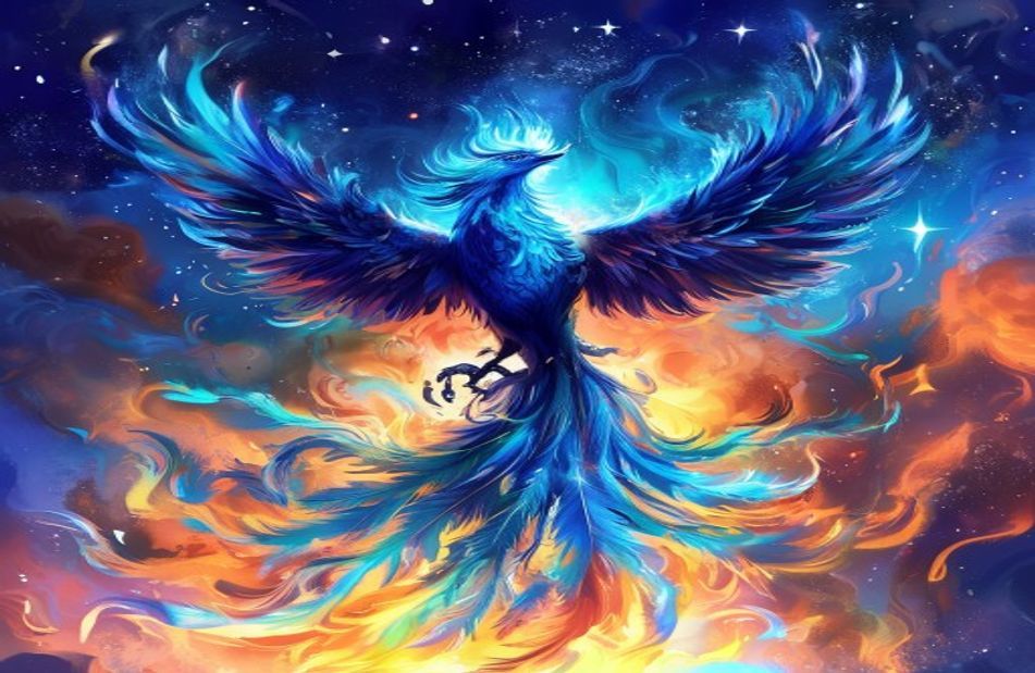 Blue Phoenix Wallpaper