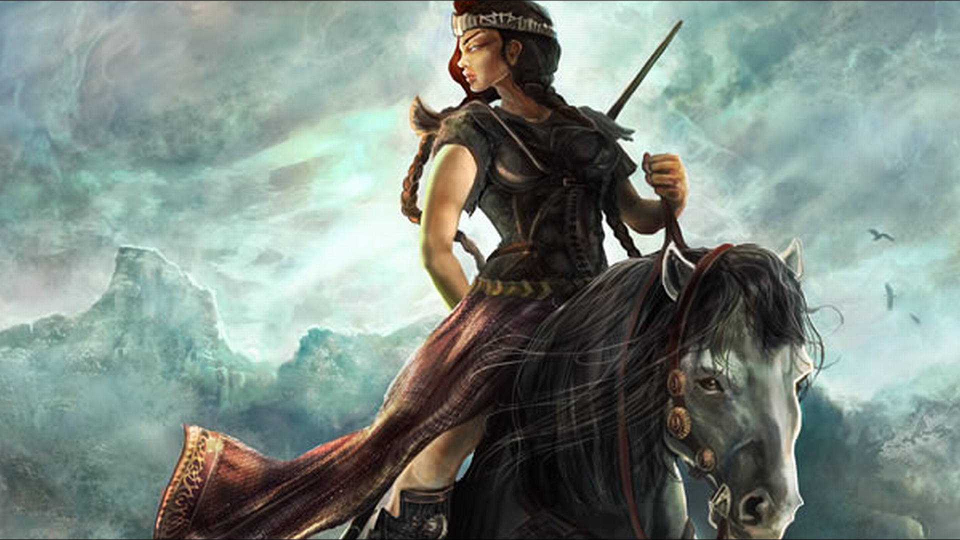 Women Warrior Wallpaper Background