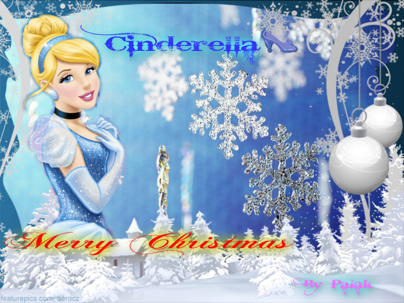 Disney Princess Image Cinderella Merry Christmas HD Wallpaper And