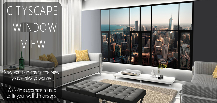 Window Illusion Wallpaper Create A Custom In Your Office
