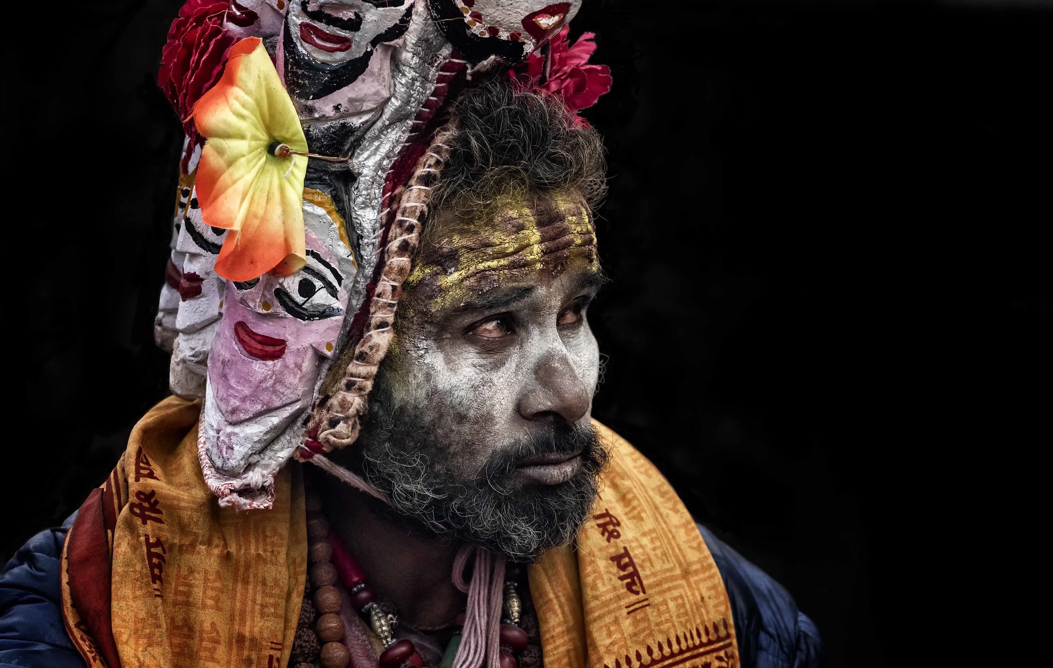 S Dhu Hinduism Man Face HD Wallpaper