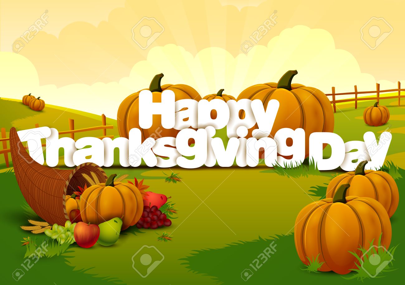 Happy Thanksgiving Wallpaper Background Royalty Cliparts
