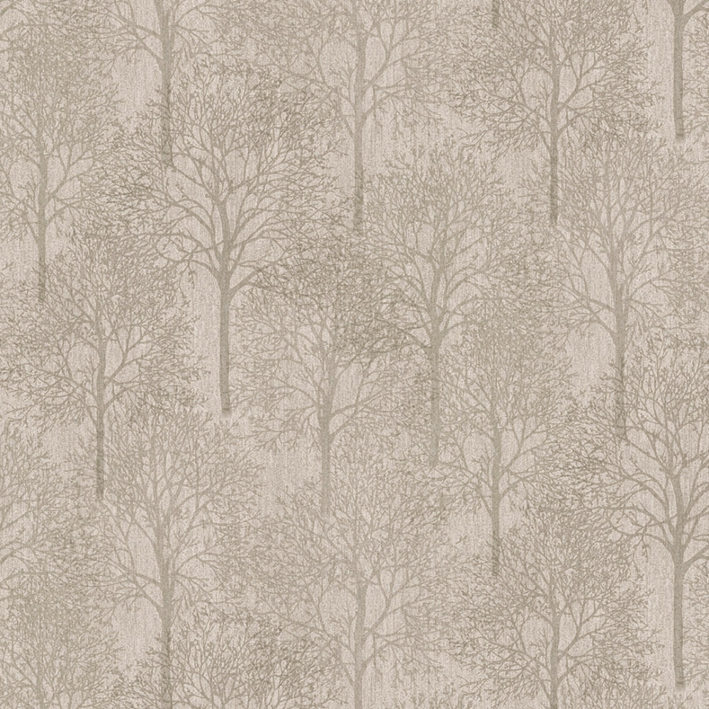 Henderson Interiors Lux Textures Chenille Forest Wallpaper Taupe