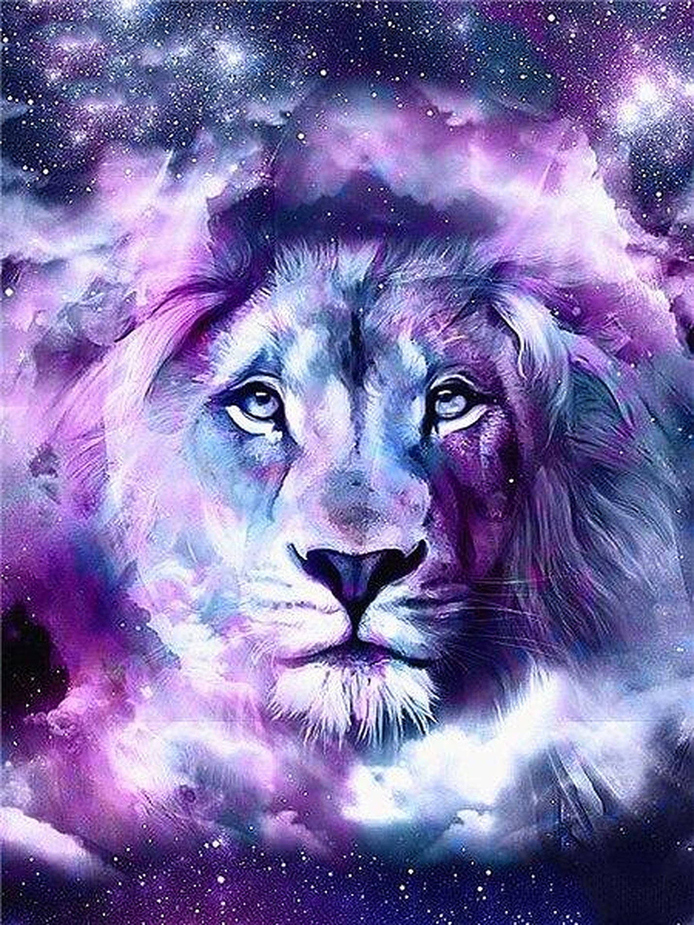 Galaxy Lion Wallpaper