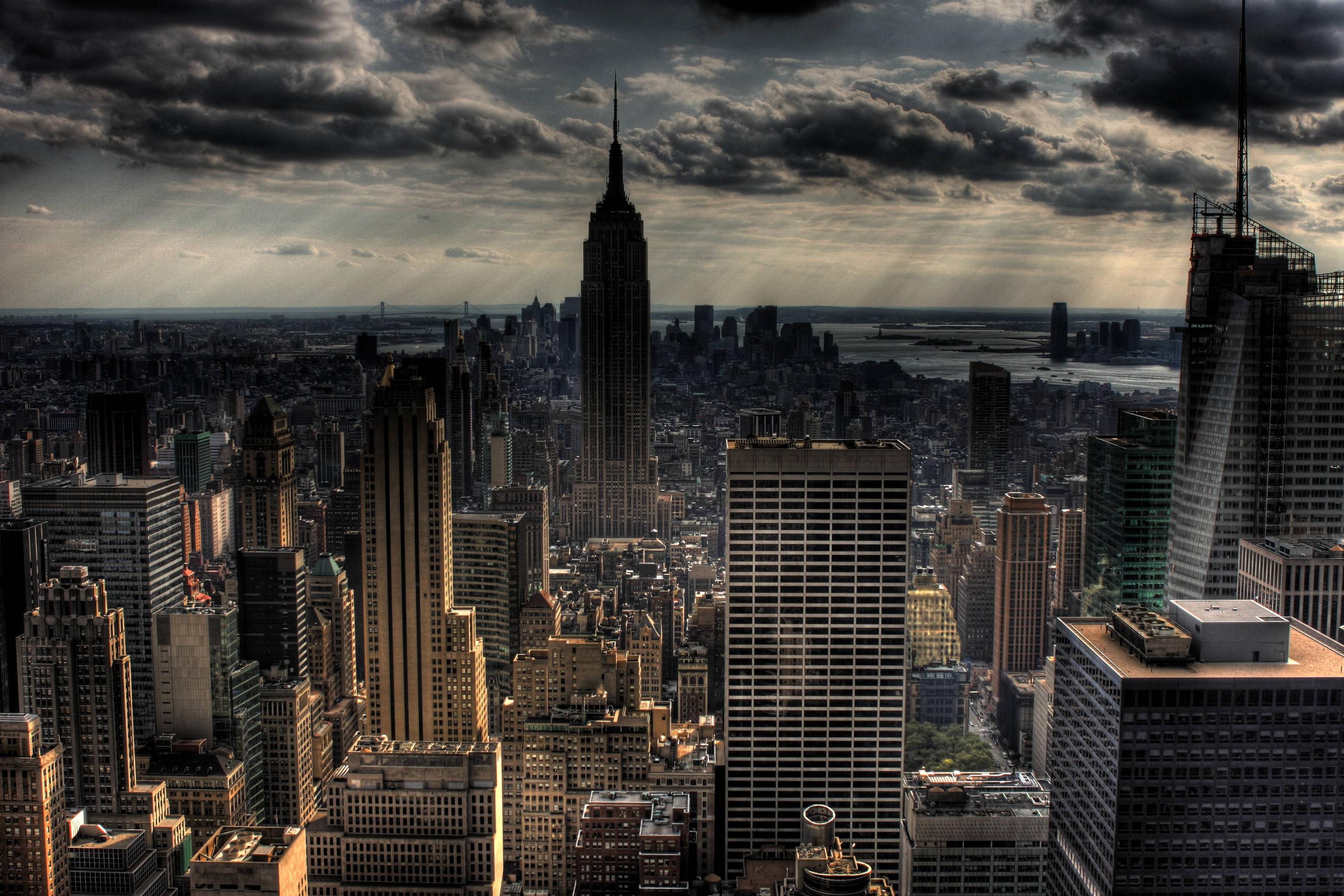 Download gotham city background new york city skyline hdr desktop