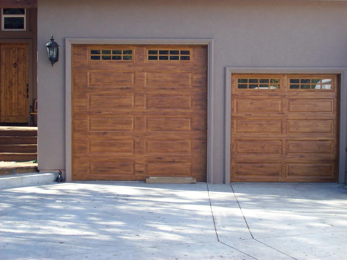 Painting Wood Garage Doors To Look Like Wallpaper