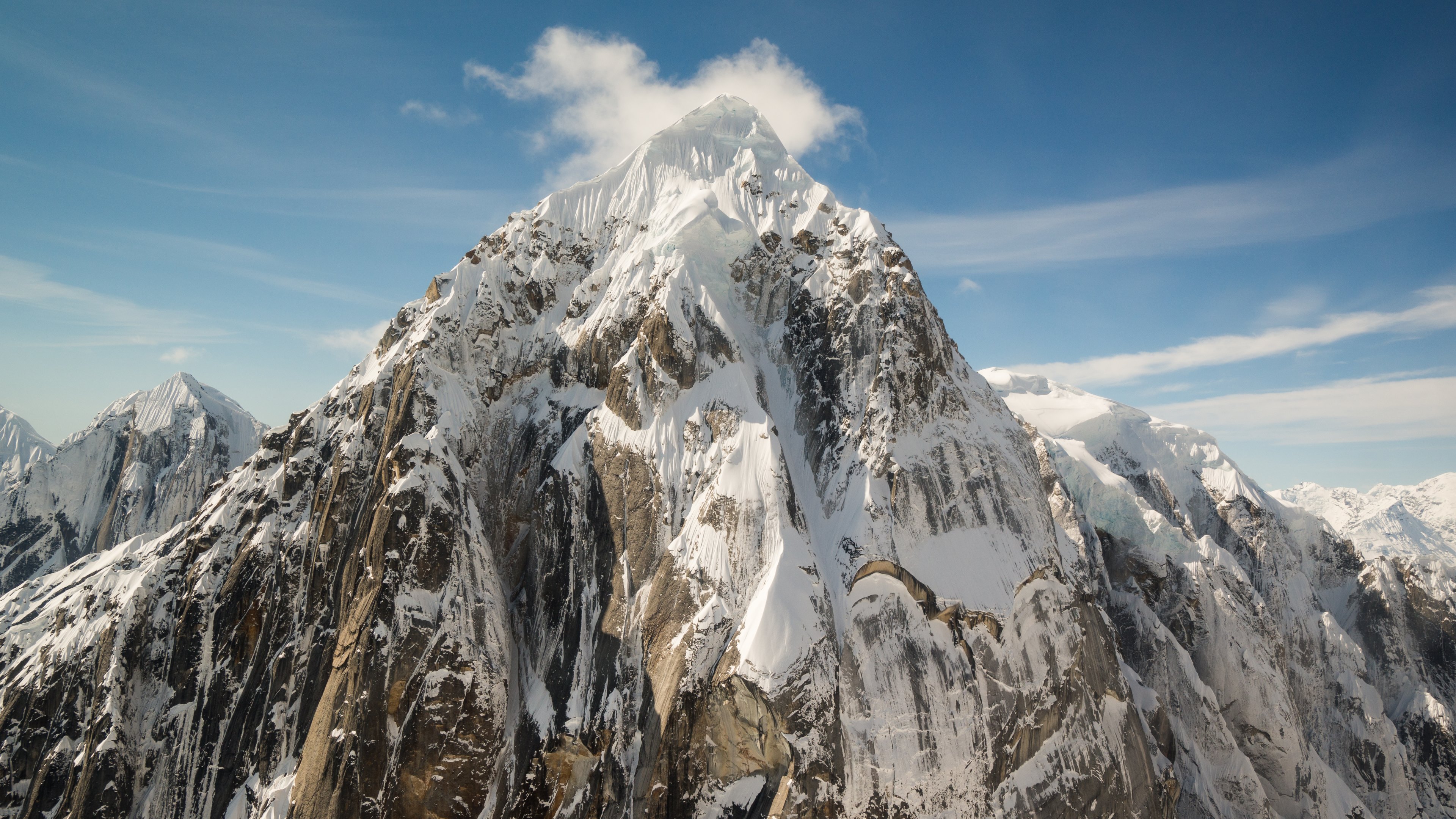 Alaska Landscape Snow Mountain Peaks HD Wallpaper 4k