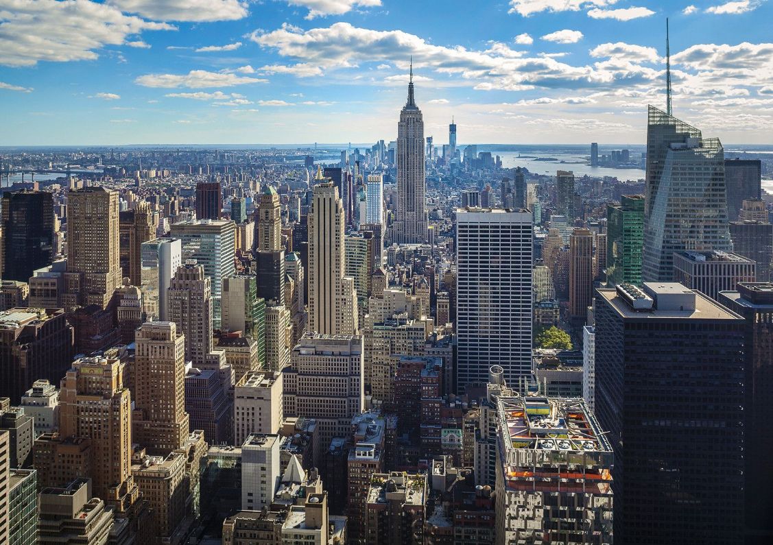 New York Skyline Empire State Building Manhattan Wallpaper Decor
