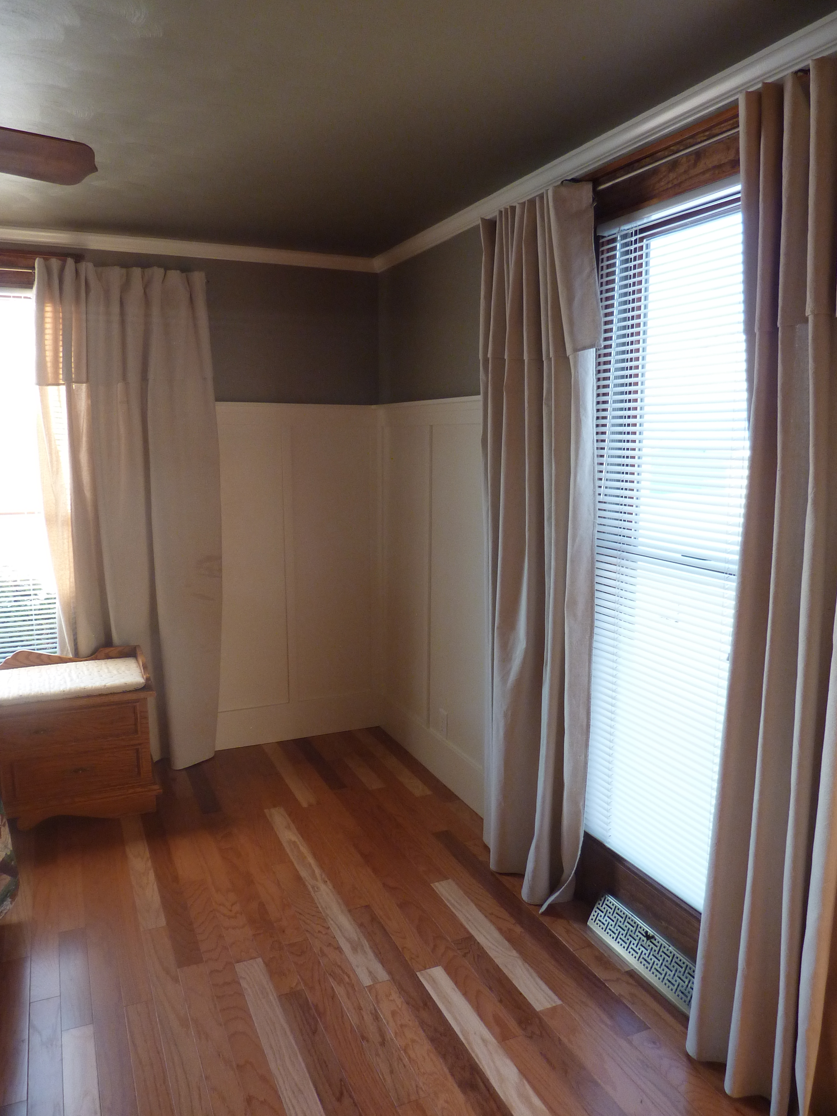 Free Download Master Bedroom Makeover No Sew Dropcloth Curtains In