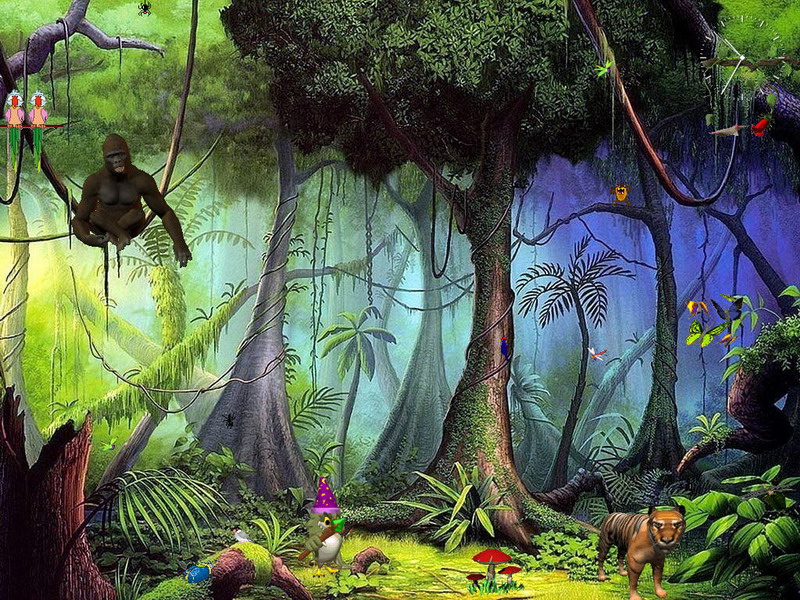 Cool Screensaver Mysterious Forest Fullscreensavers