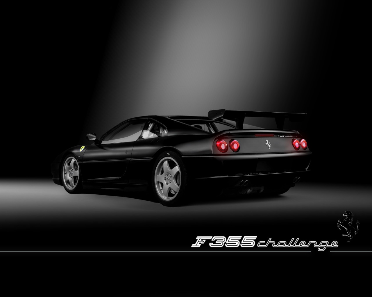 Black Ferrari F355 Wallpaper Full HD Pictures 1280x1024