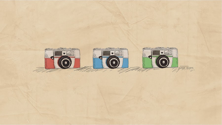 Three vintage camera wallpaper   beautiful desktop wallpapers 2014