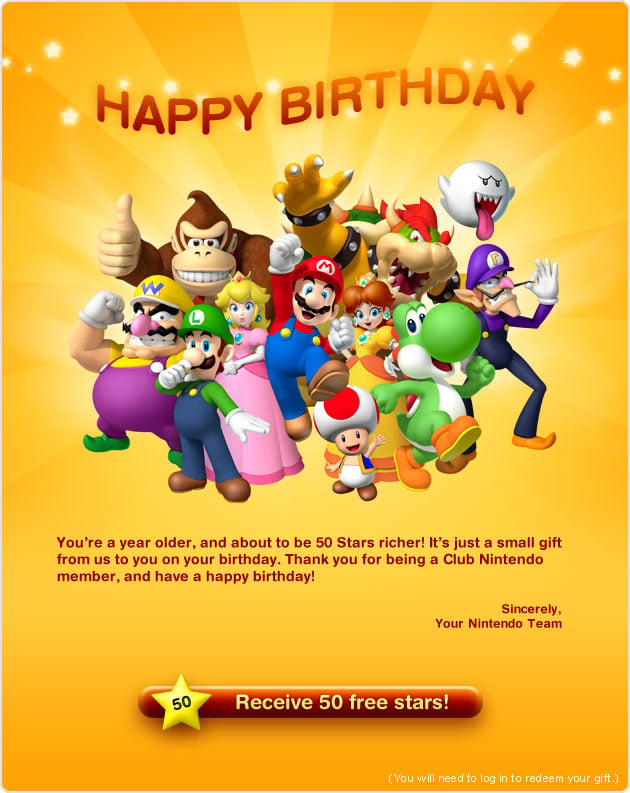 Club Nintendo birthday suprise by ryanthescooterguy on