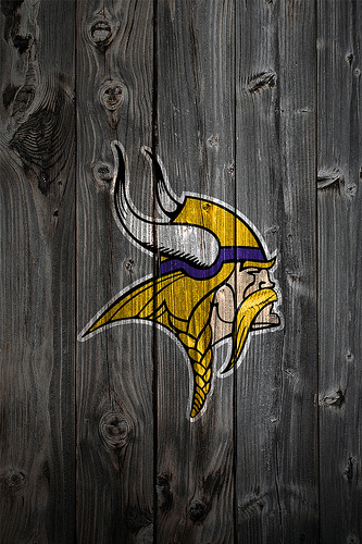 Minnesota Vikings Wood iPhone Background Photo Sharing