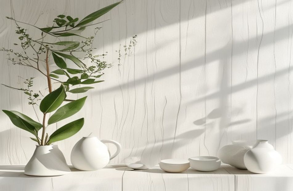 White Wood Background Wallpaper