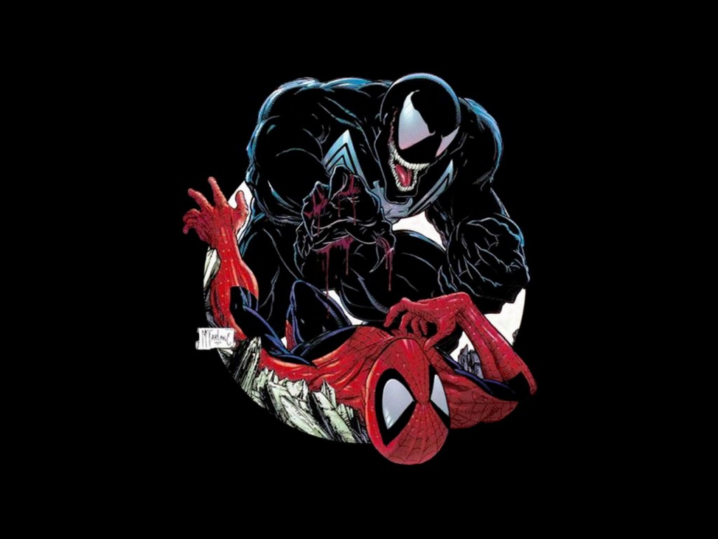 Venom Attacks X Spider Man Wallpaper