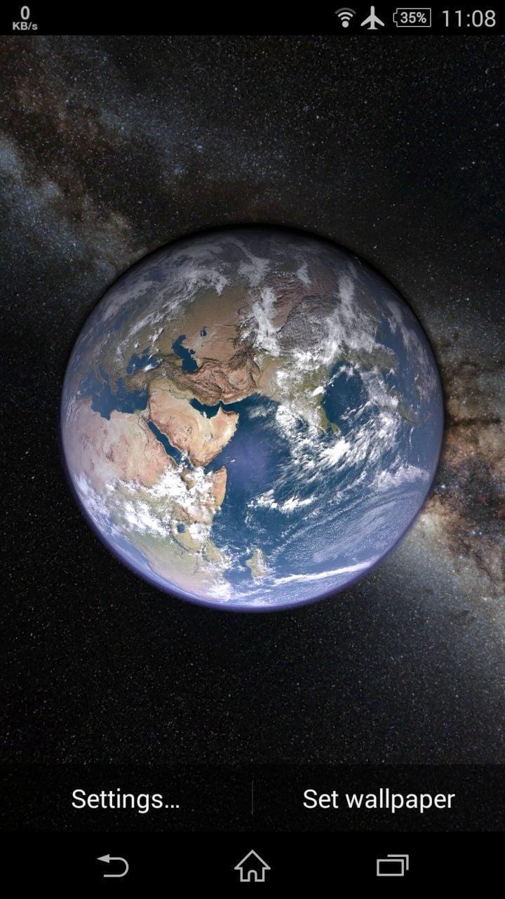 Earth and Moon in HD Gyro 3D Live Wallpaper for Android   Download 720x1280