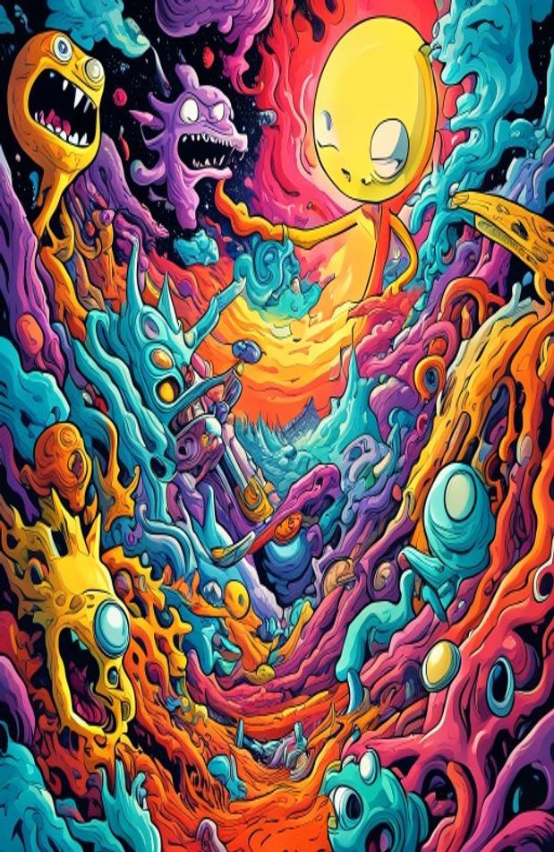 Supreme Rick And Morty Wallpaper