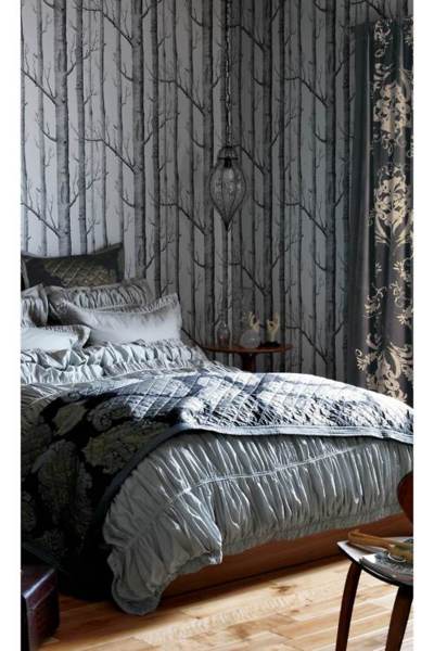 Like She S Out In The Woods Birch Tree Wallpaper From Anthropologie
