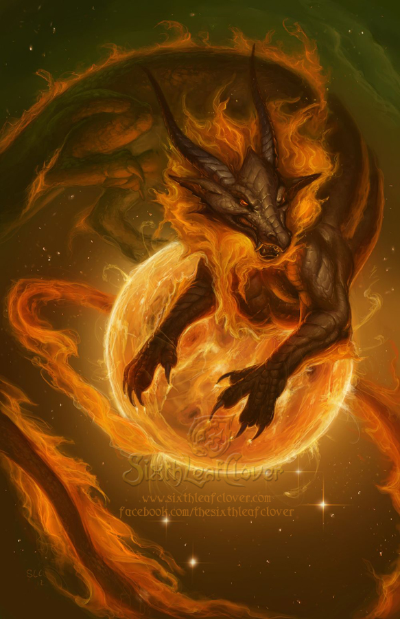 Zodiac Dragon Leo By The Sixthleafclover