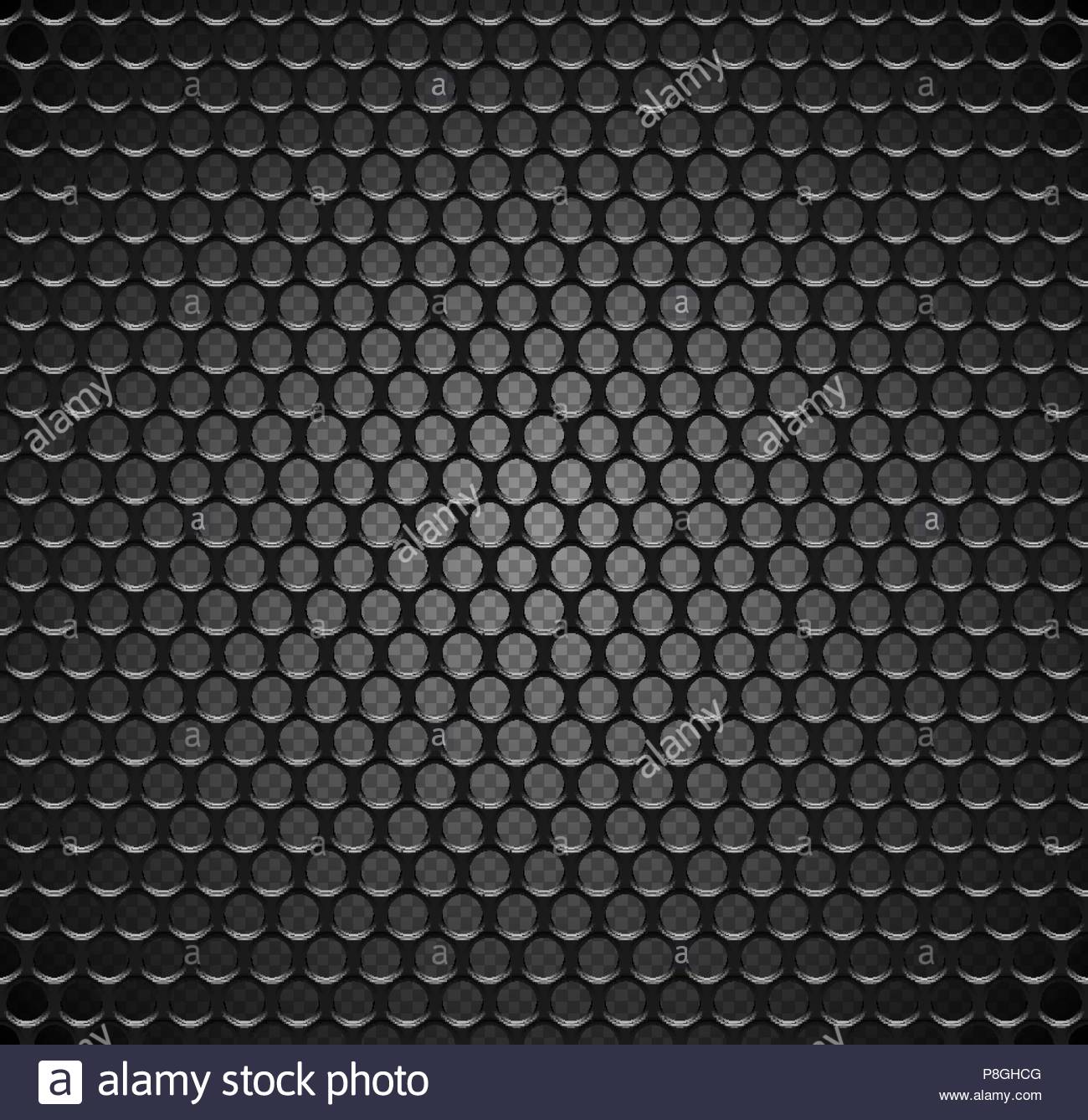 Vector Metal Grid Seamless Pattern On Transparent Background