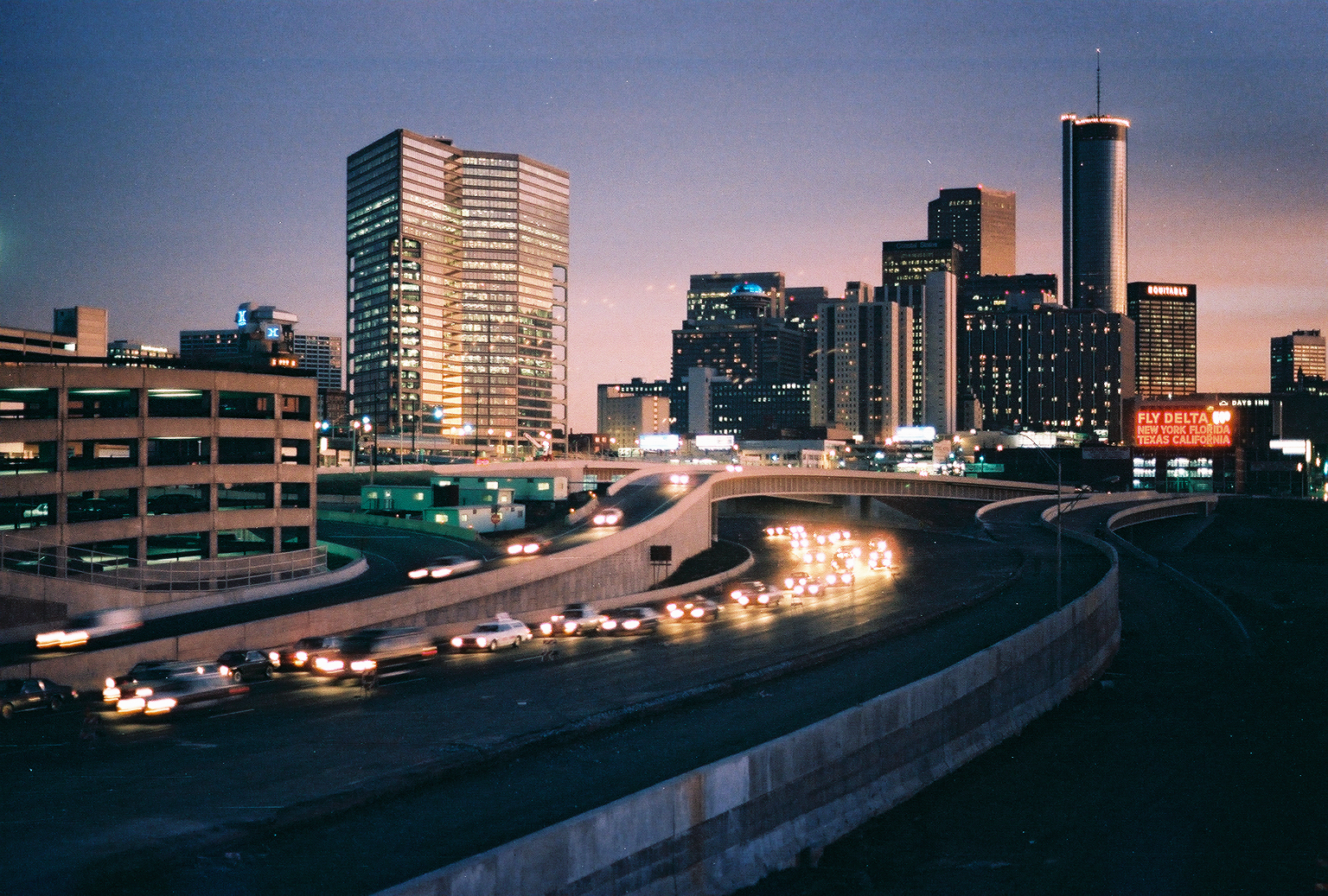 From Atlantic Station Atlanta Skyline Sunset