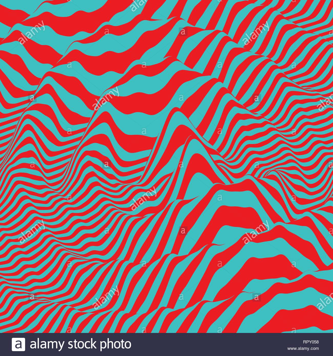 Waveform Background Dynamic Visual Effect Surface Distortion