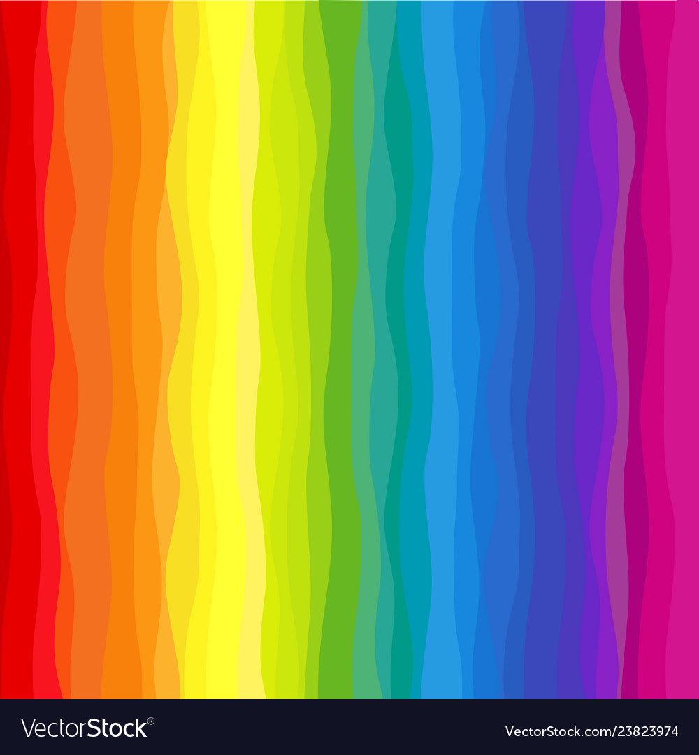 Vertical wavy rainbow background Royalty Free Vector Image