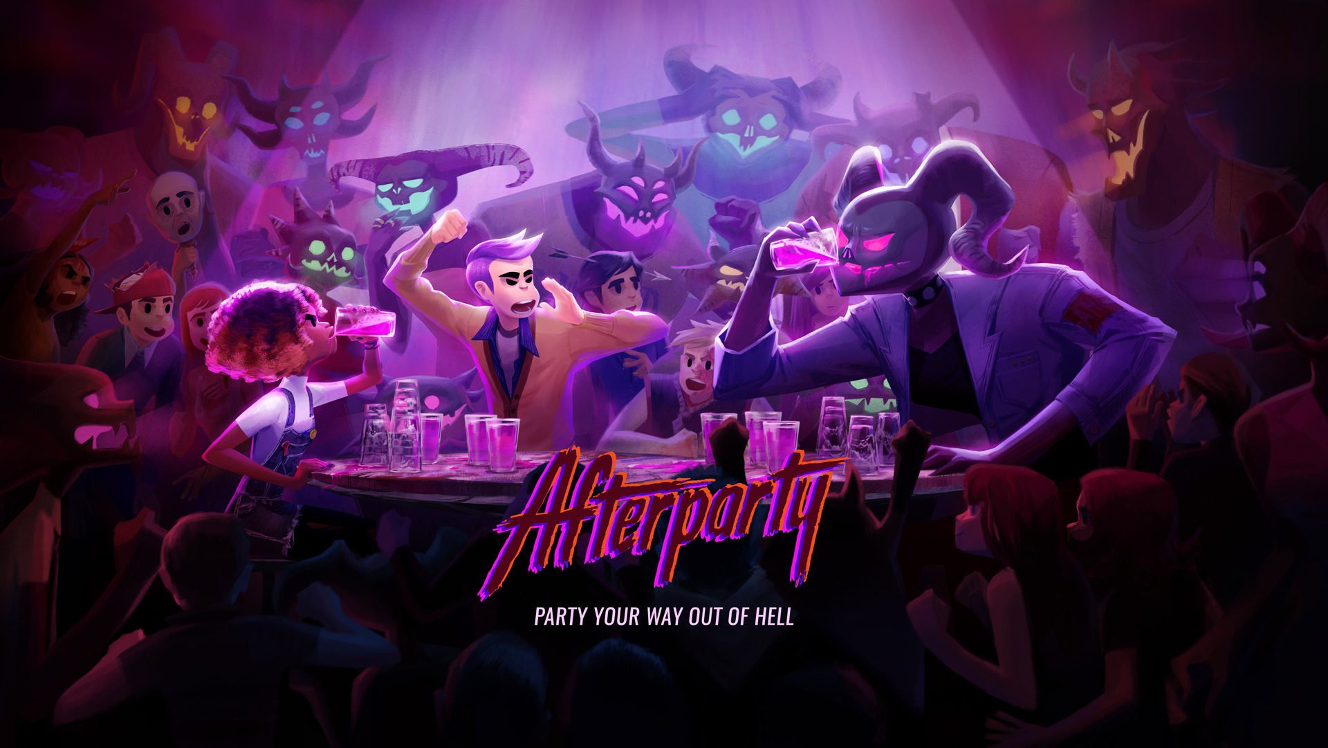 Afterparty HD Wallpaper Background Image