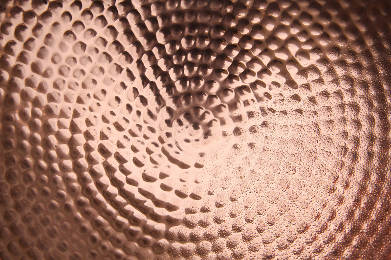  Textures shiney copper metal texture pitted bowl water drop wallpaper